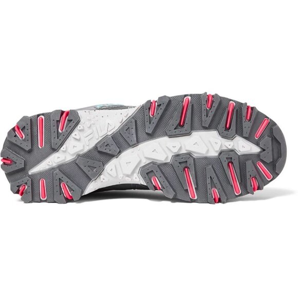 Fila Women's at Peake 24 Trail Shoes Grey/Bright Pink, Size 7 - Picture 4 of 5